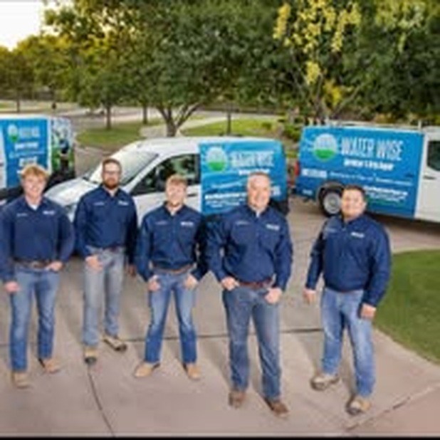 Water Wise Sprinkler Repair — full crew with vans